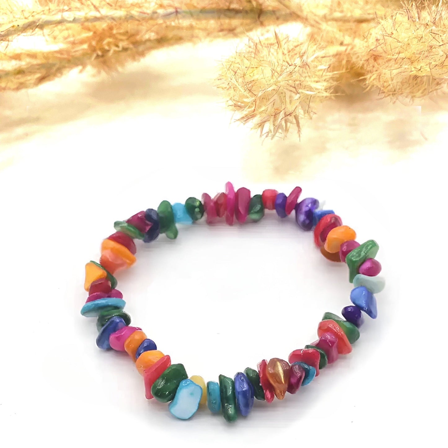 CHAKRA CHIPS ~ Bracciale in chips QUARZO ~ Nirvana Stones