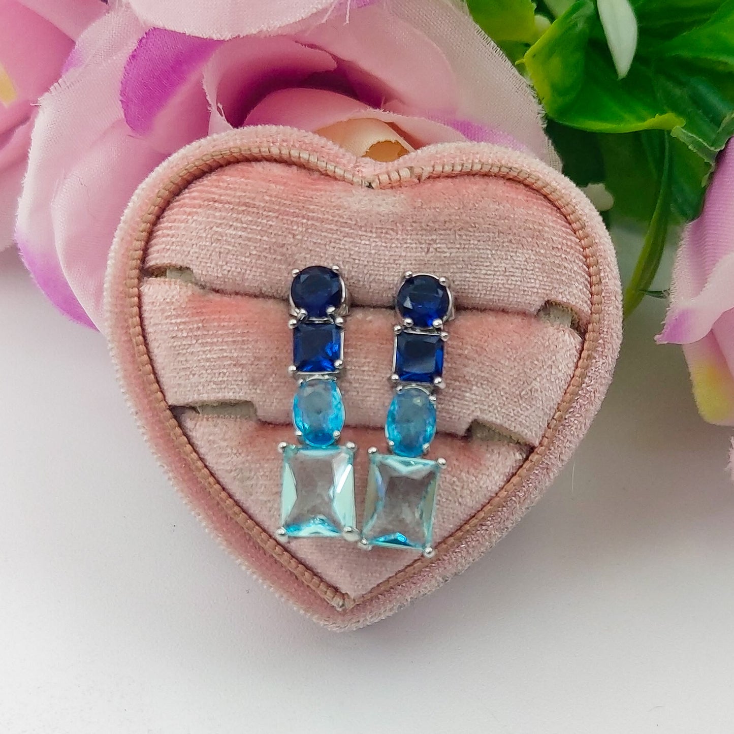 CHARIS - Orecchini pendenti con Cubic Zirconia RAINBOW