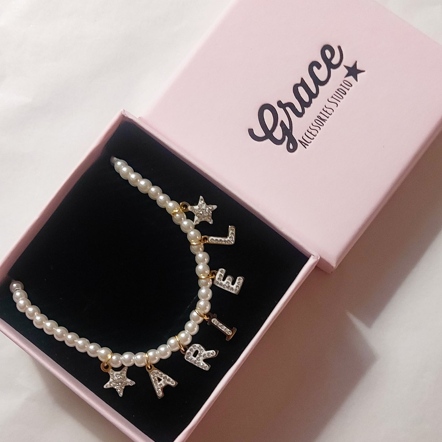 CHOKER Perle Con Nome personalizzabile in Acciaio Inox