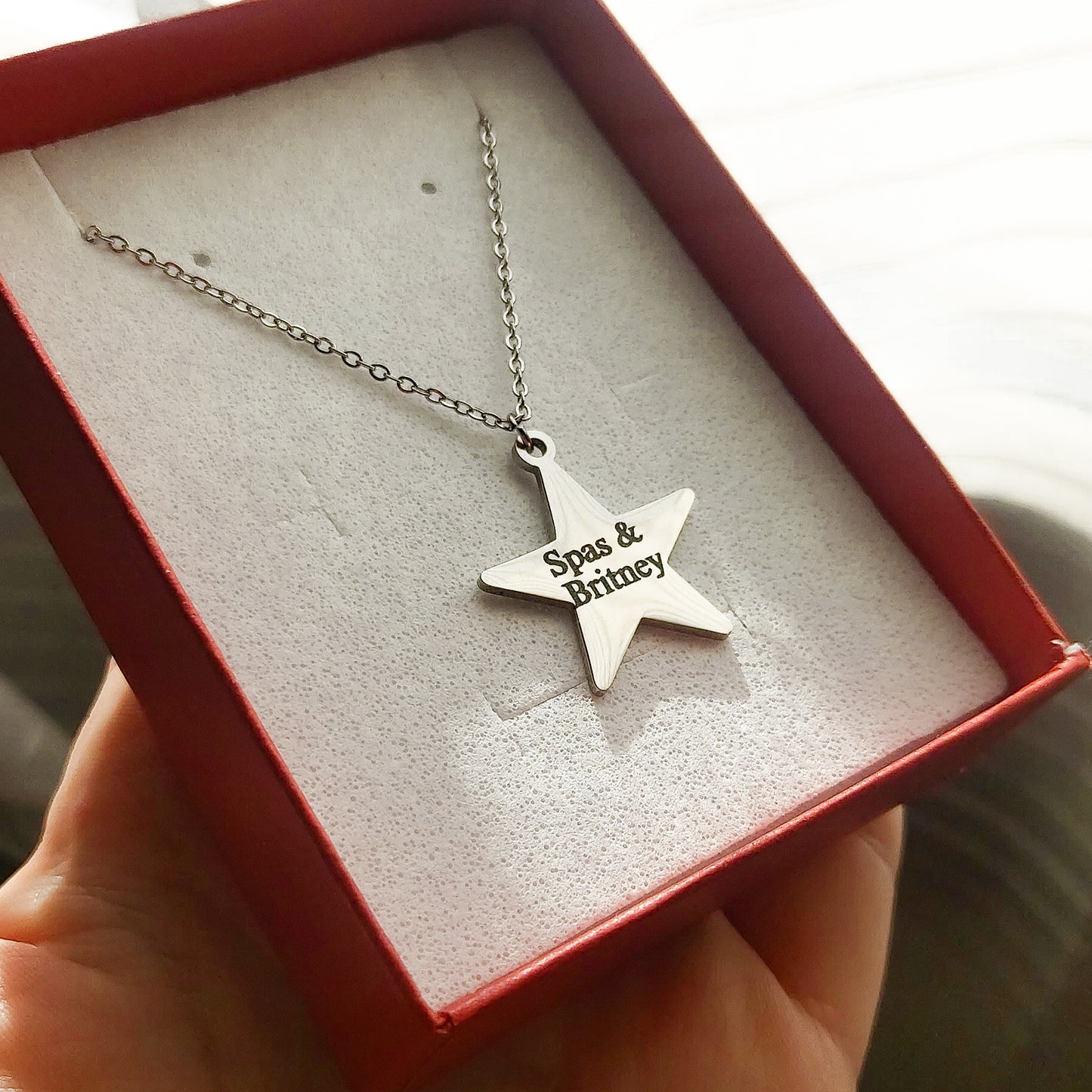 Collana Stellina - PERSONALIZZAMI ~ Collana in acciaio inossidabile + INCISIONE PERSONALIZZATA