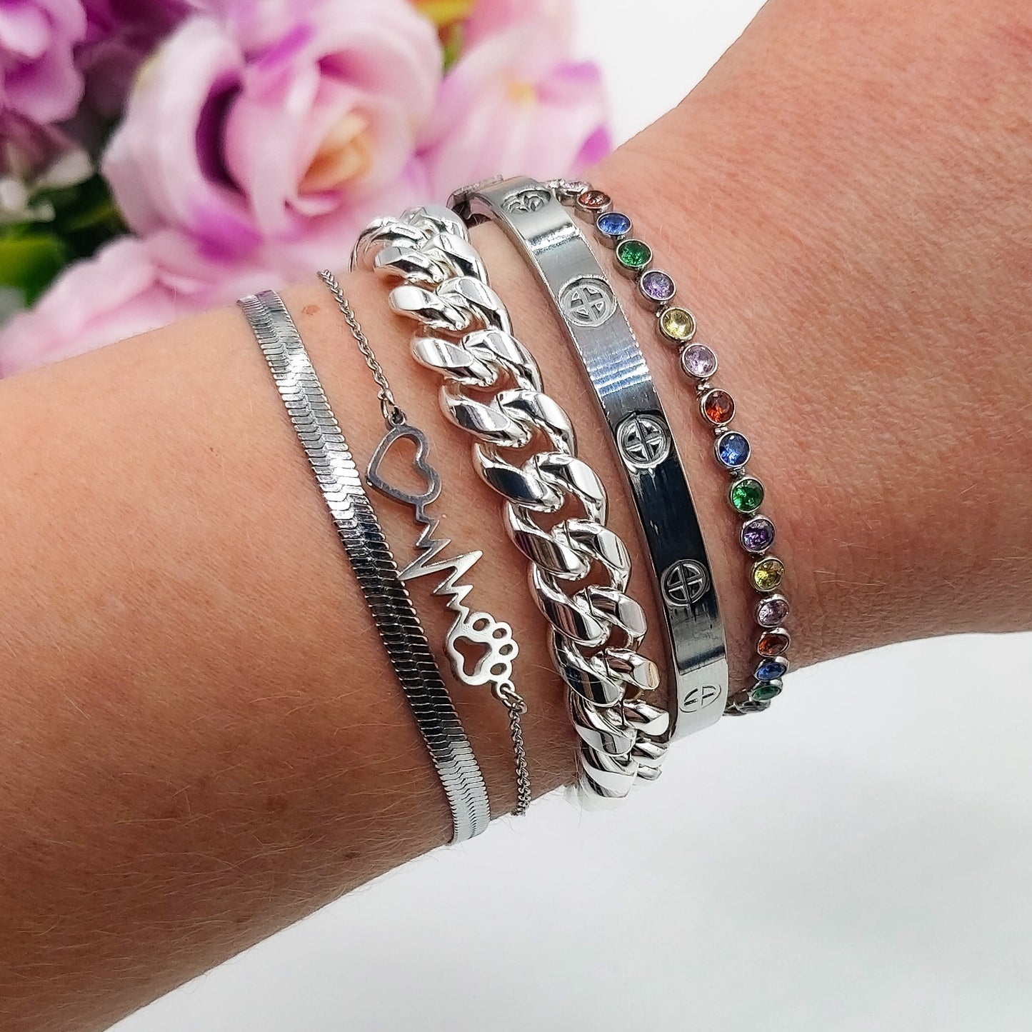 ELEONOR ~ Bracciale Snake in ACCIAIO INOSSIDABILE