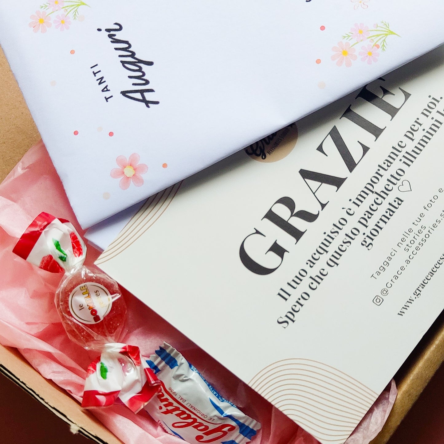 BIGLIETTINO Regalo personalizzato "GRACE STUDIO"