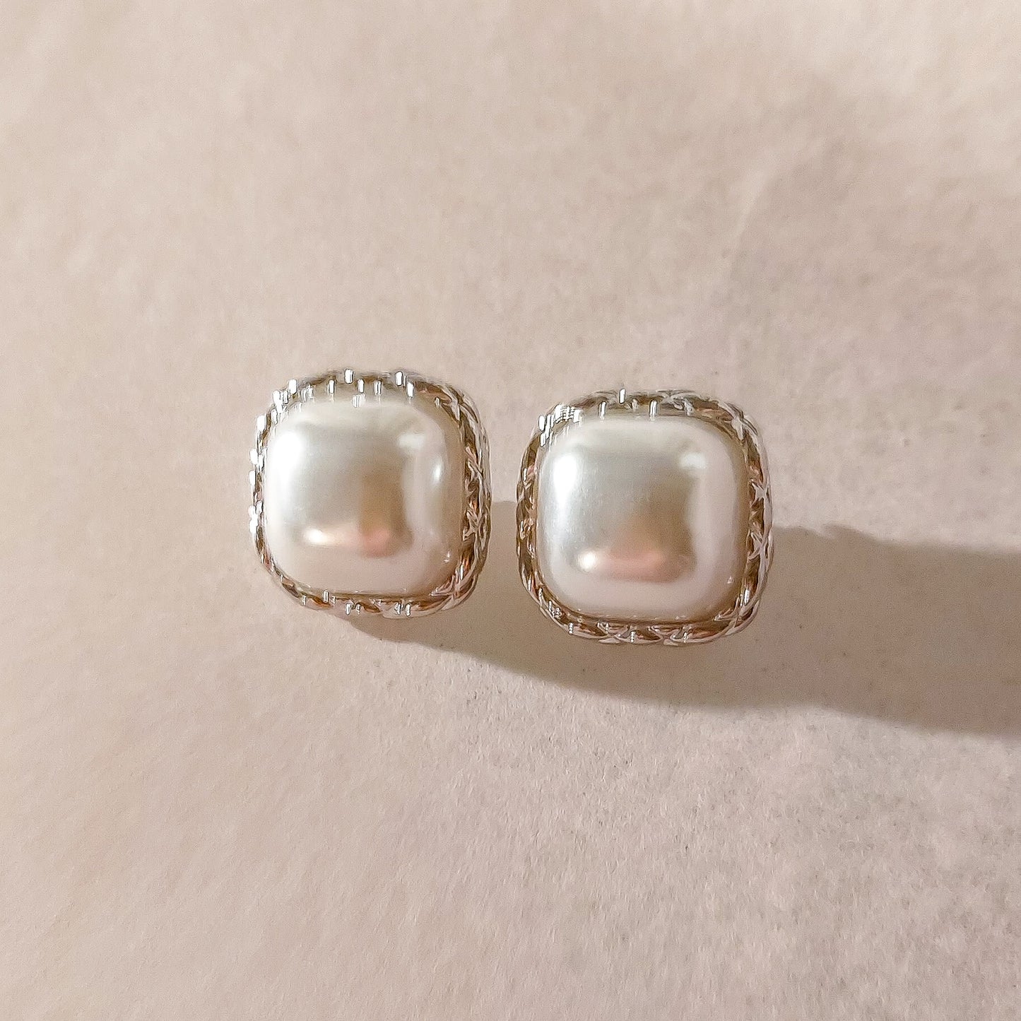 MAXI PEARLS BOTTONE A CLIP - acciaio inossidabile - Orecchini a bottone Perla bombè - SENZA BUCO