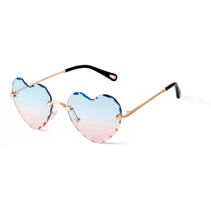ADELINE - Occhiali da sole a cuore UV400 con custodia