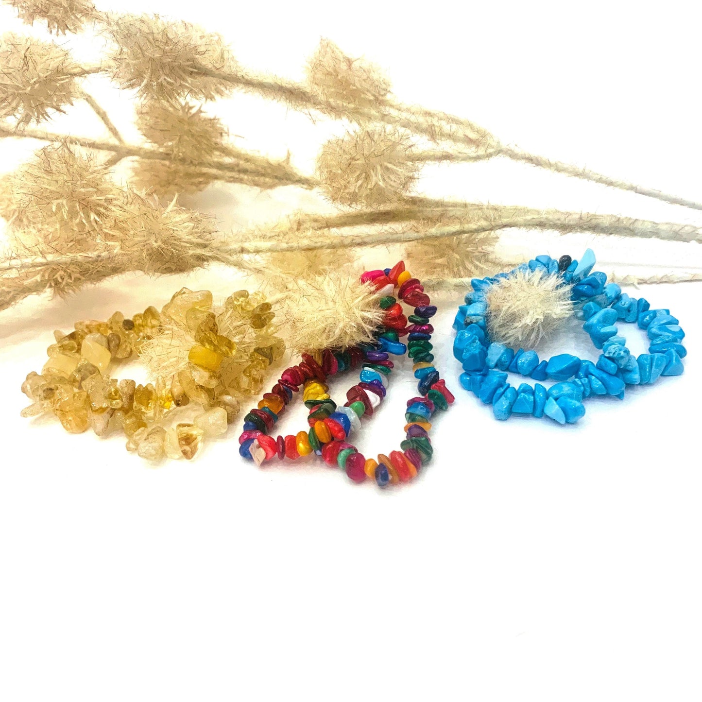 CHAKRA CHIPS ~ Bracciale in chips QUARZO ~ Nirvana Stones