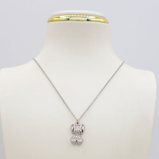 TEDDY - Collana pendente orsetto in Acciaio inossidabile