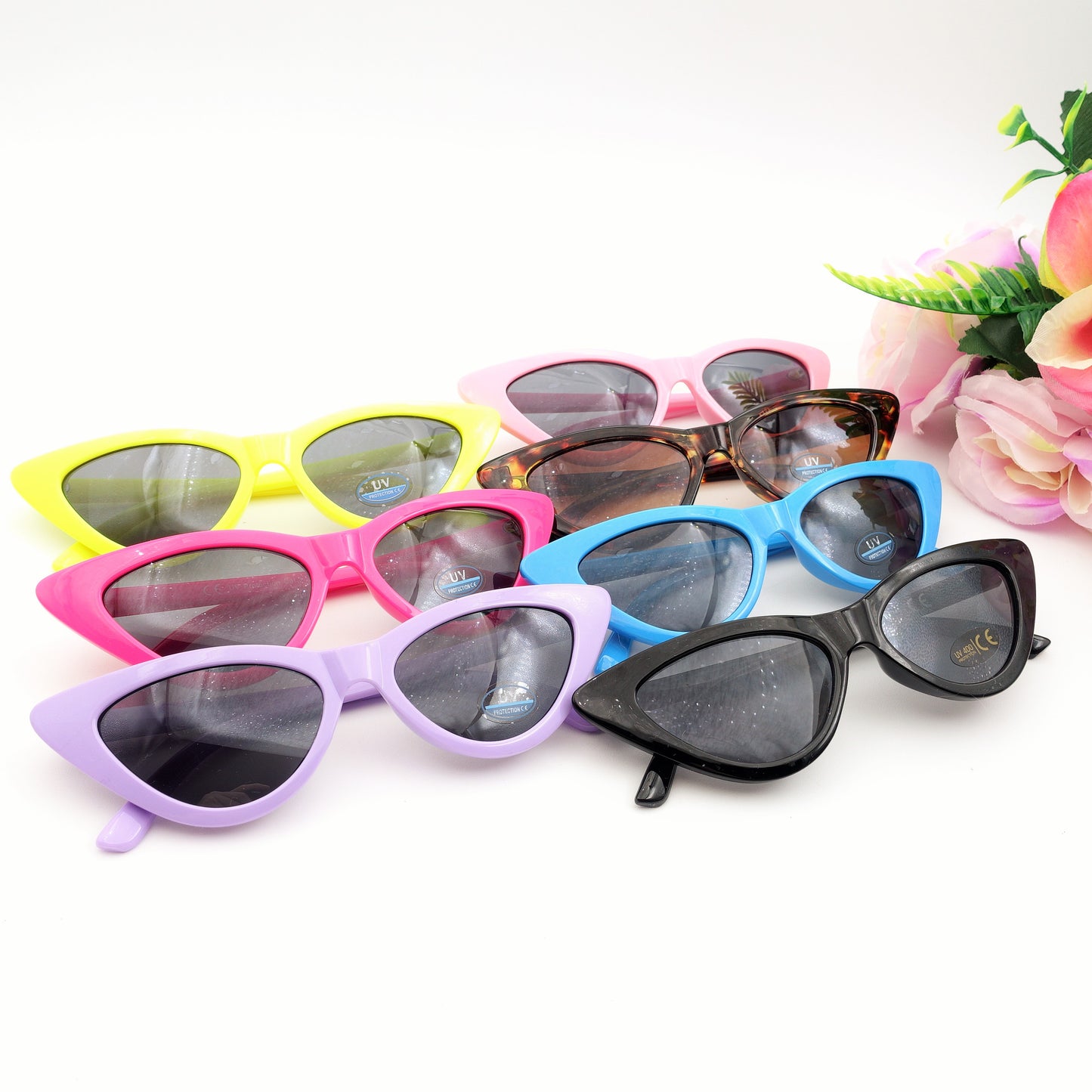 ARYA - Occhiali da sole CATEYE UV400 con custodia