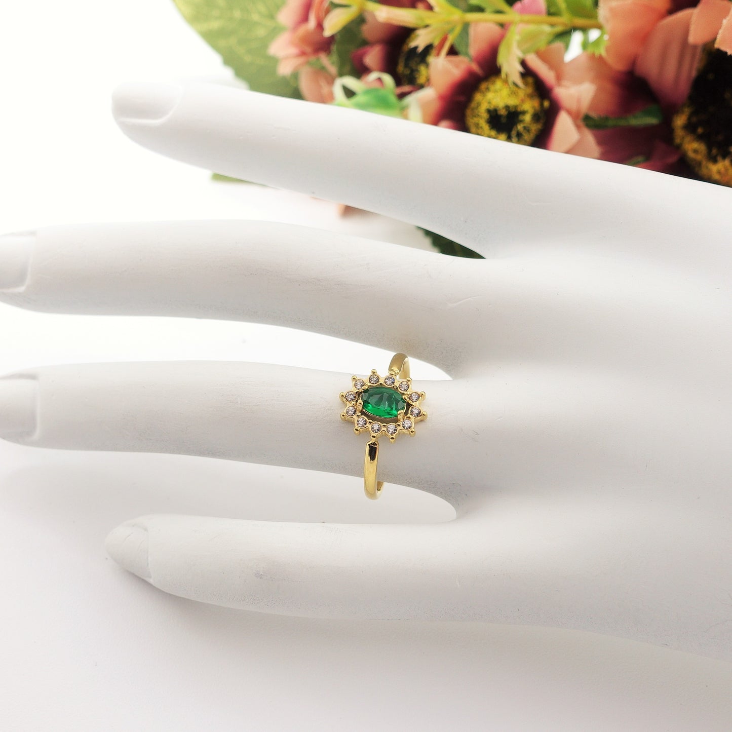KATE ~ Anello in ACCIAIO INOSSIDABILE con Cubic ZIRCONIA