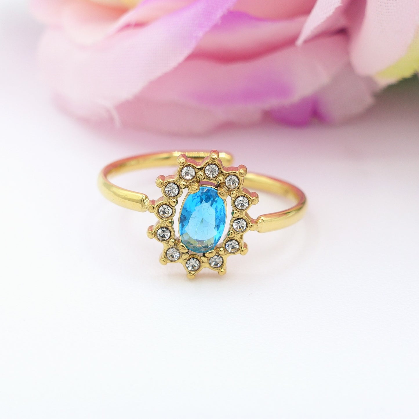 KATE ~ Anello in ACCIAIO INOSSIDABILE con Cubic ZIRCONIA