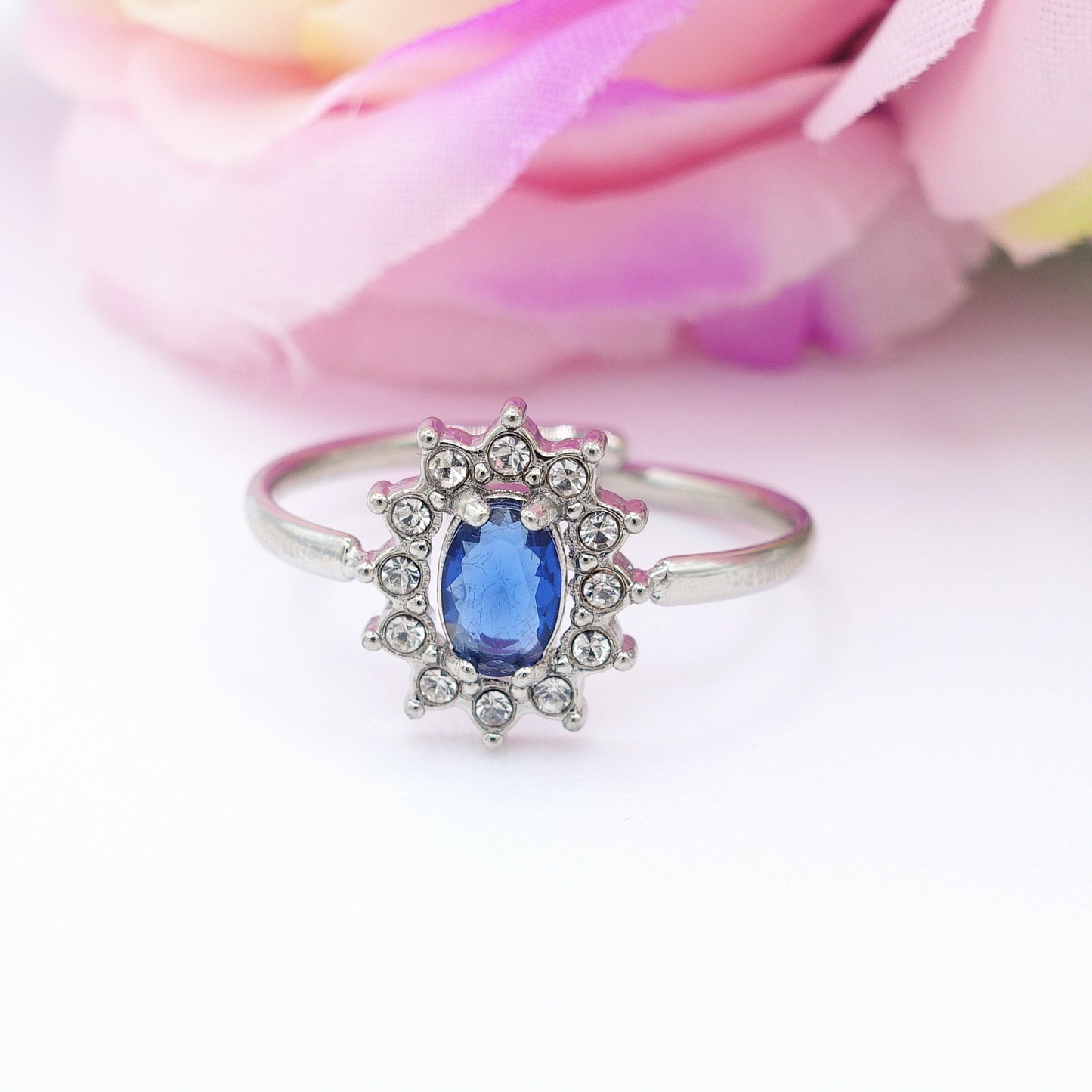 KATE ~ Anello in ACCIAIO INOSSIDABILE con Cubic ZIRCONIA