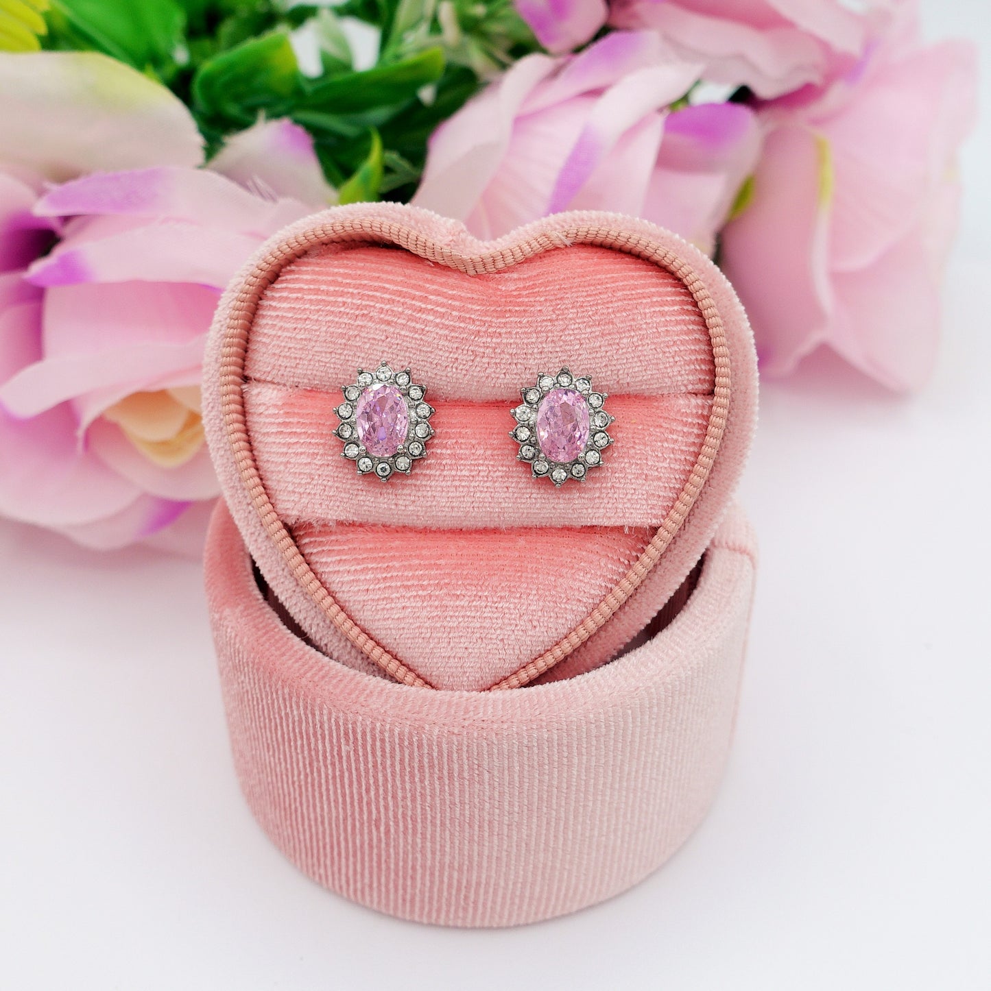 KATE STUDS - ACCIAIO INOSSIDABILE ~ Paio Orecchini a lobo con cubic zirconia