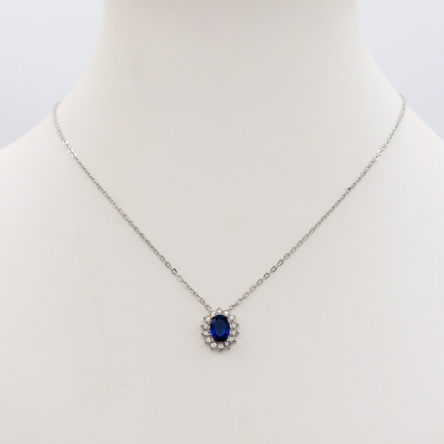 KATE ~ Collana in ACCIAIO INOSSIDABILE con cubic zirconia