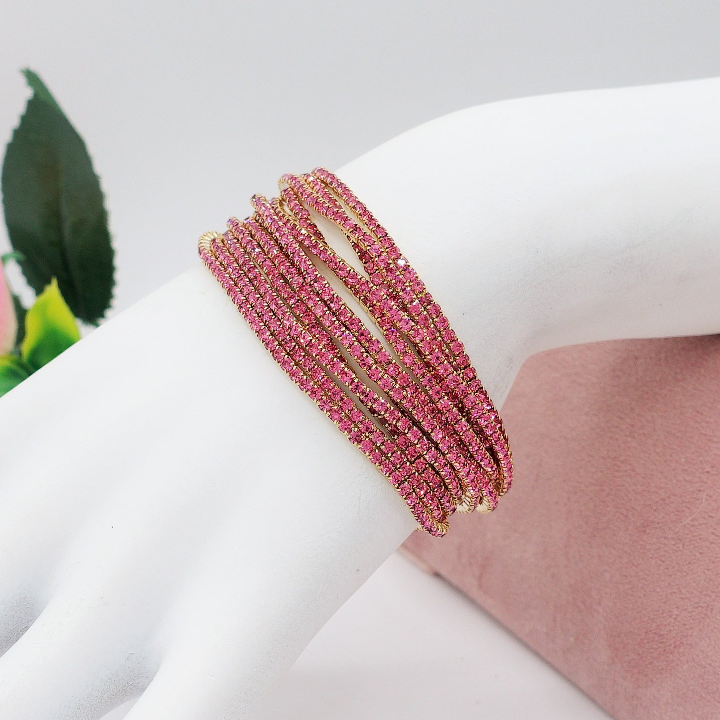 SELMA set - 12 bracciali elasticizzati in cubic zirconia