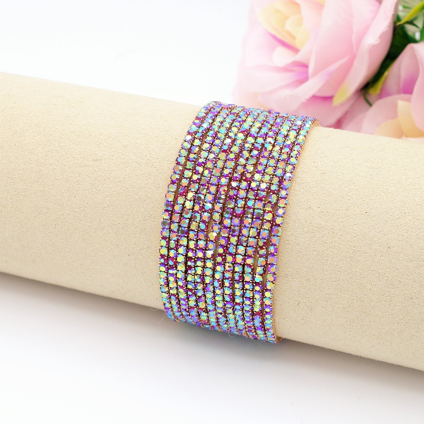 SELMA set - 12 bracciali elasticizzati in cubic zirconia