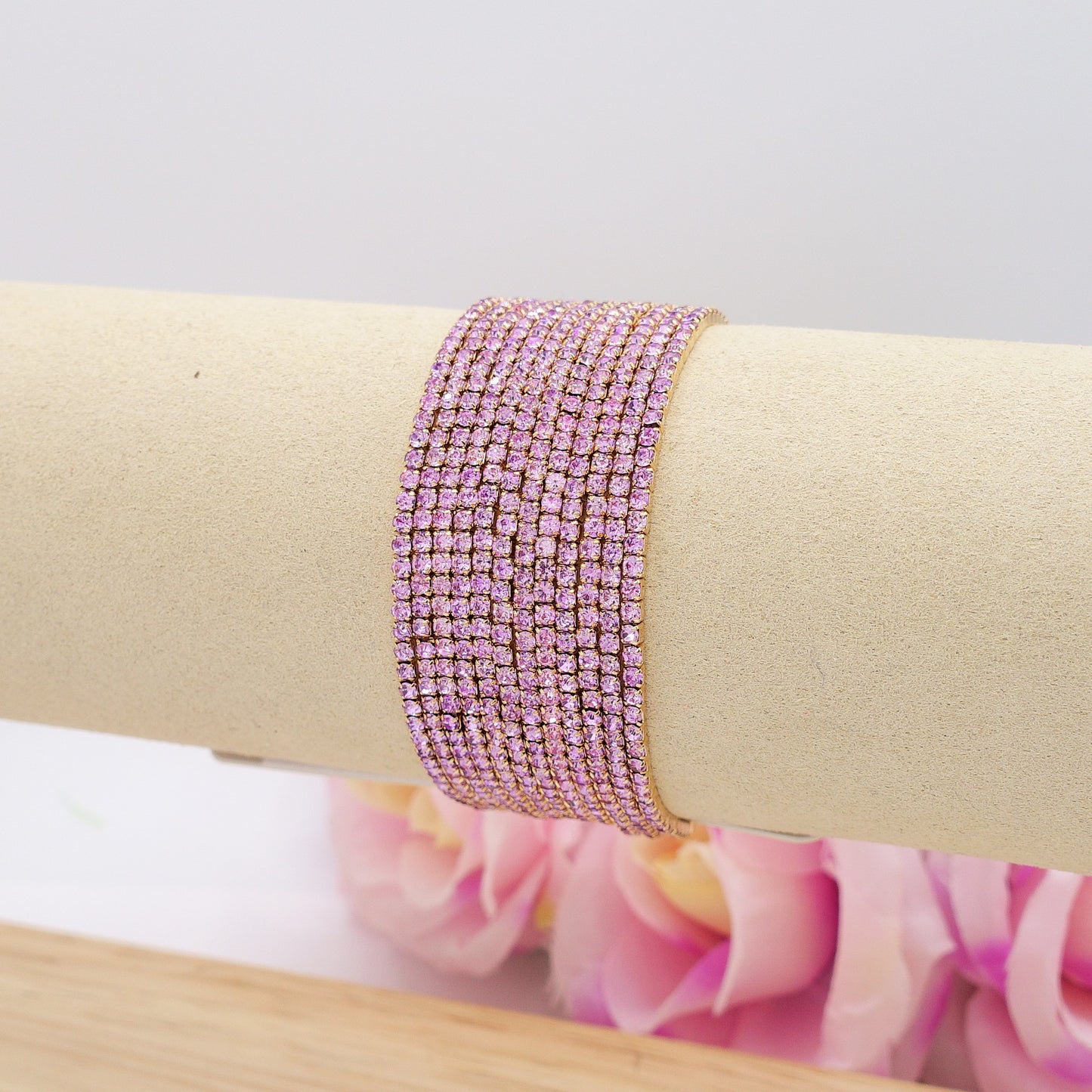 SELMA set - 12 bracciali elasticizzati in cubic zirconia