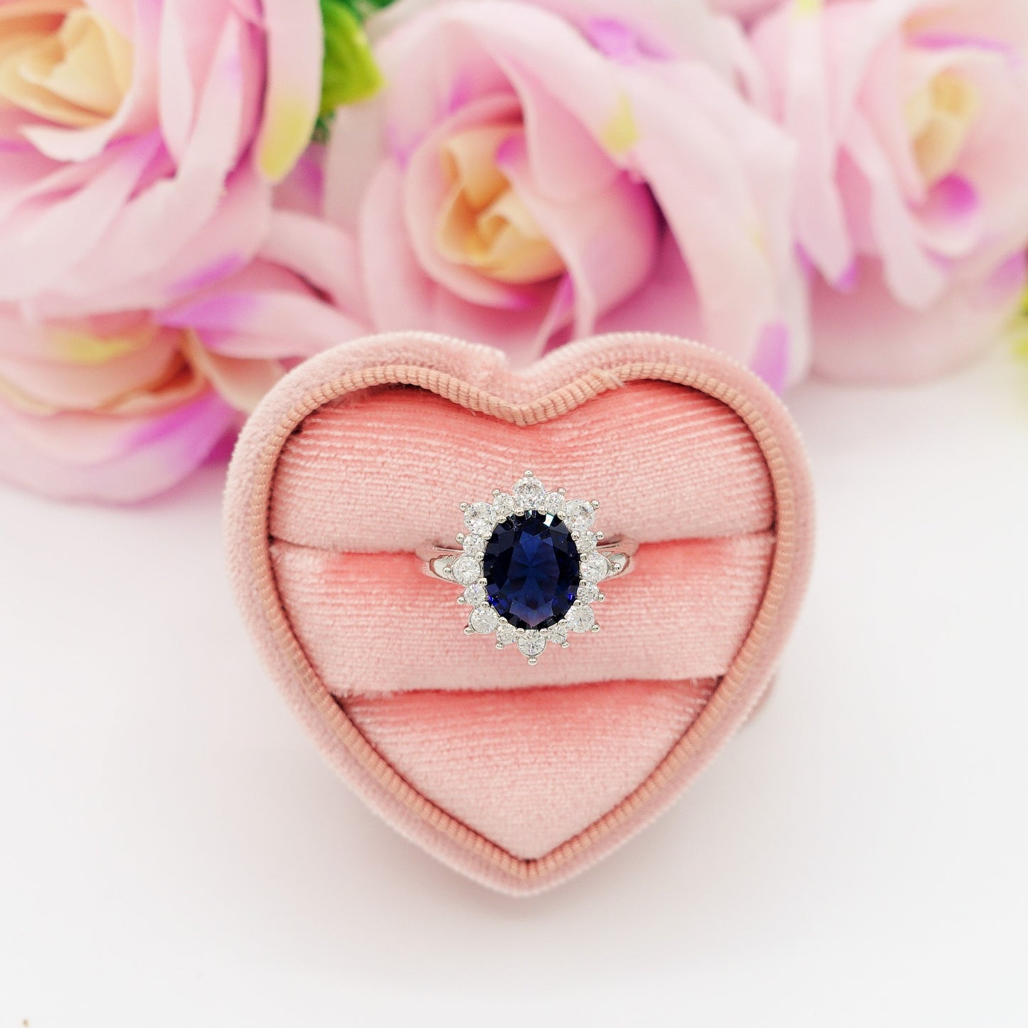 KATE ~ XL ~ Anello regolabile con cubic zirconia a forma di OVALE