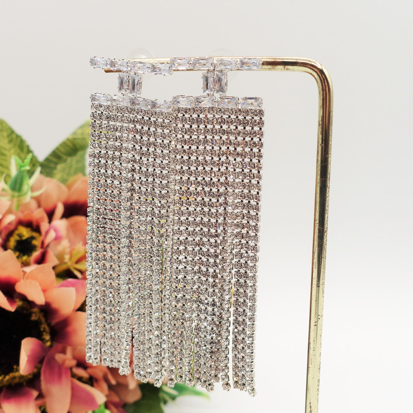 STELLA ~ Orecchini a cascata in Cubic Zirconia