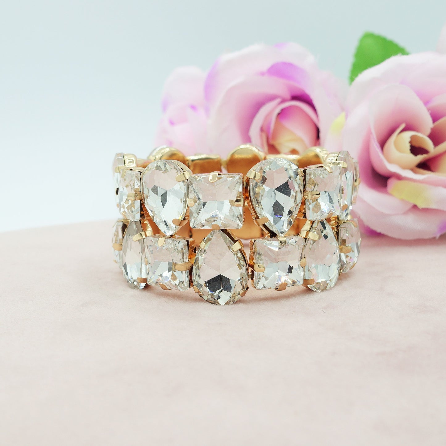 NORAH - Bracciale elasticizzato con pietre sfaccettate