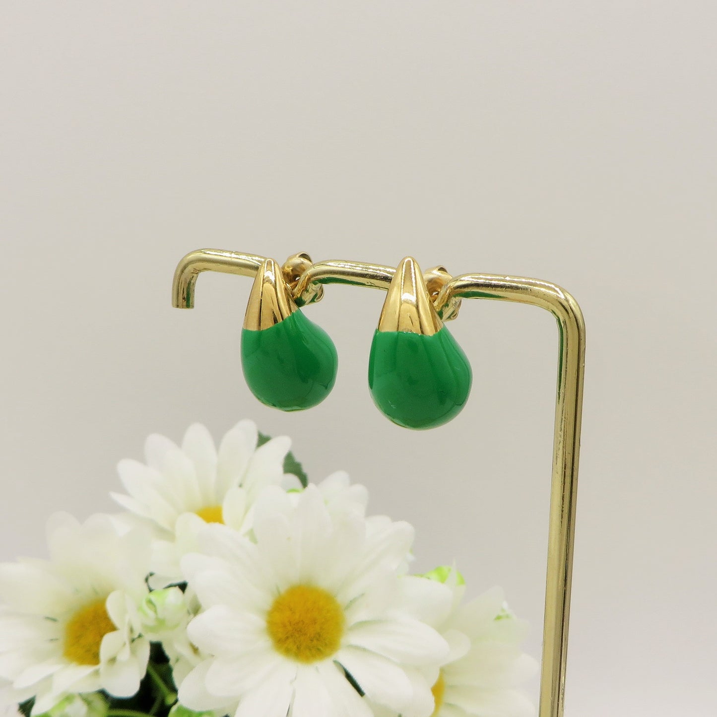 DROP SPRING COLOURS XS 2cm - ACCIAIO inossidabile ~ PAIO Orecchini goccia bombe' smaltati