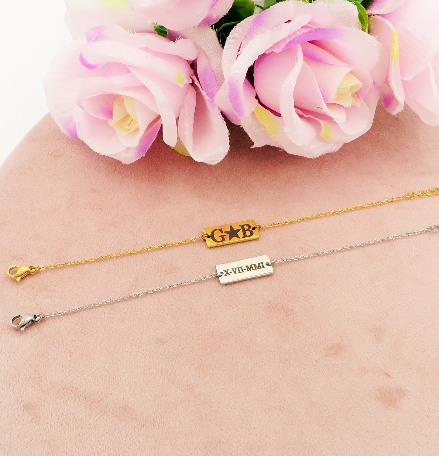 BRACCIALE TARGHETTA Unisex - PERSONALIZZAMI ~ Bracciale in acciaio inossidabile + INCISIONE PERSONALIZZATA