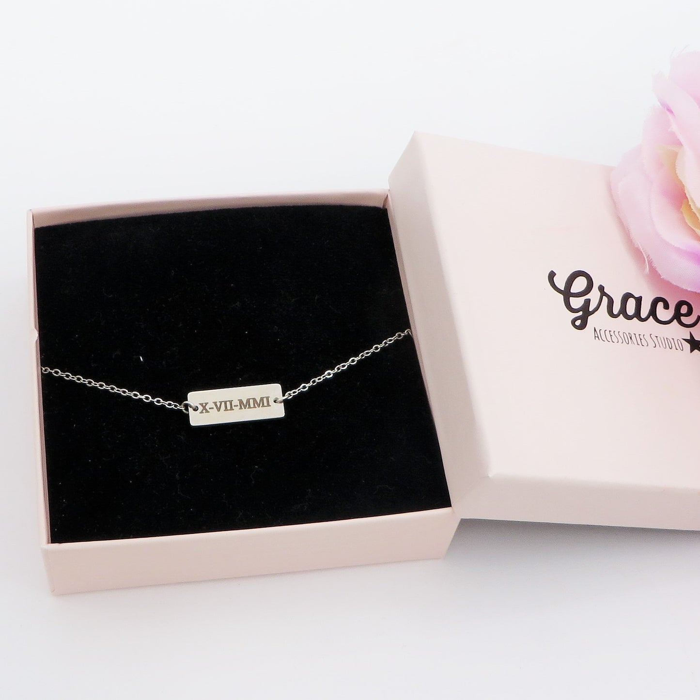 BRACCIALE TARGHETTA Unisex - PERSONALIZZAMI ~ Bracciale in acciaio inossidabile + INCISIONE PERSONALIZZATA