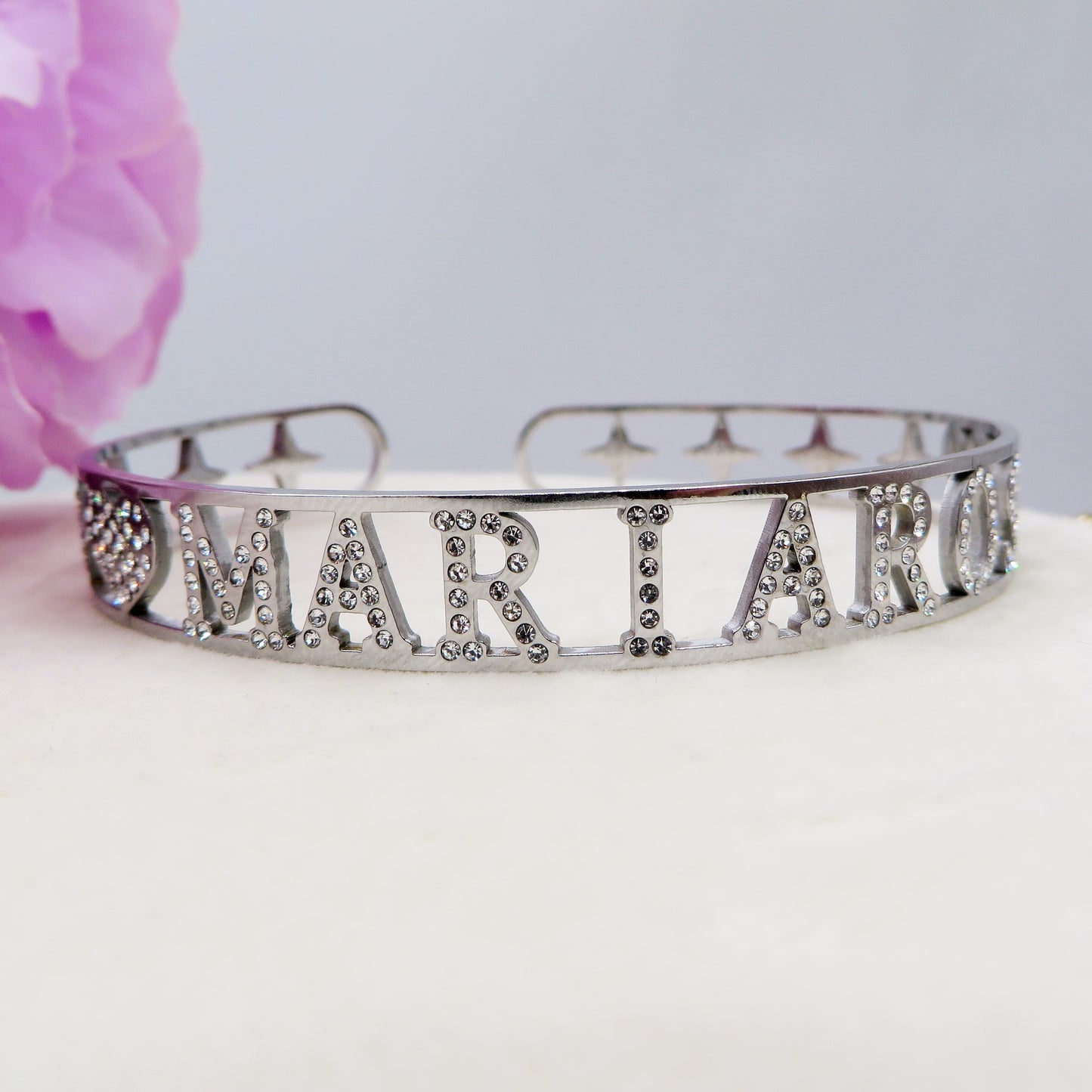 Bracciale BRILLIANT - NOME PERSONALIZZATO in Acciaio Inossidabile