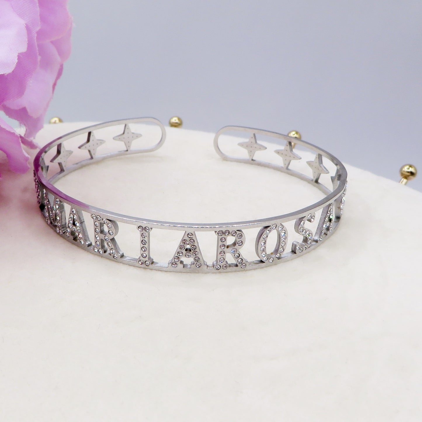 Bracciale BRILLIANT - NOME PERSONALIZZATO in Acciaio Inossidabile