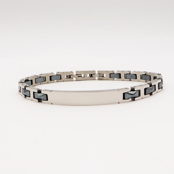 CROSS SET UOMO ~ Acciaio inossidabile Collana croce + bracciale