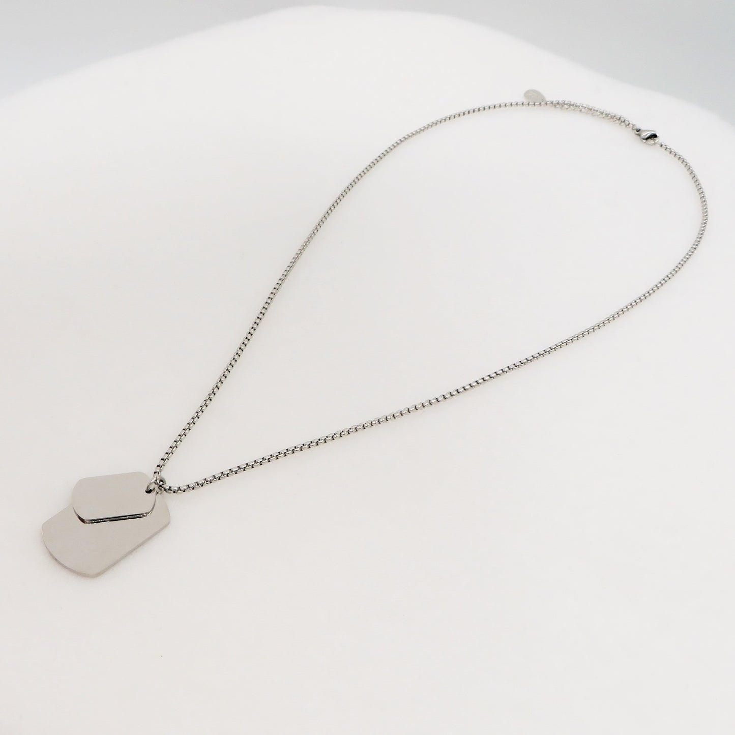 Collana pendente TARGHETTA MILITARE uomo ACCIAIO
