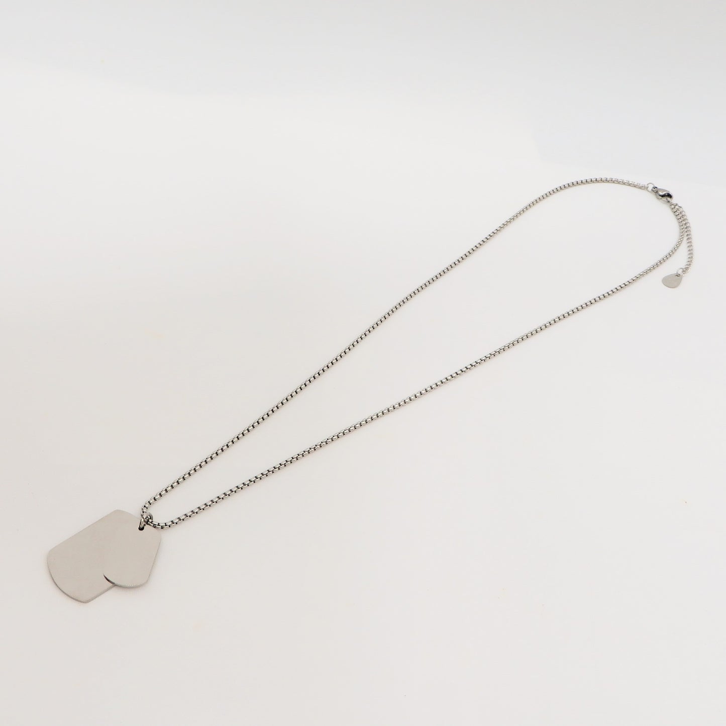 Collana pendente TARGHETTA MILITARE uomo ACCIAIO