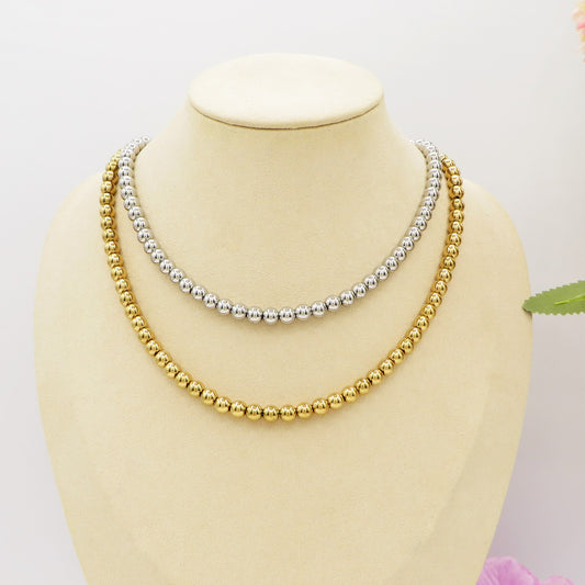 JOSIE Collana PALLINI ~ Collana UNISEX in ACCIAIO INOSSIDABILE