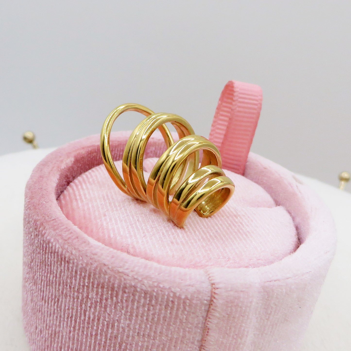LILITH EARCUFF MULTIPLO ~ ACCIAIO Inossidabile orecchino Senza buco