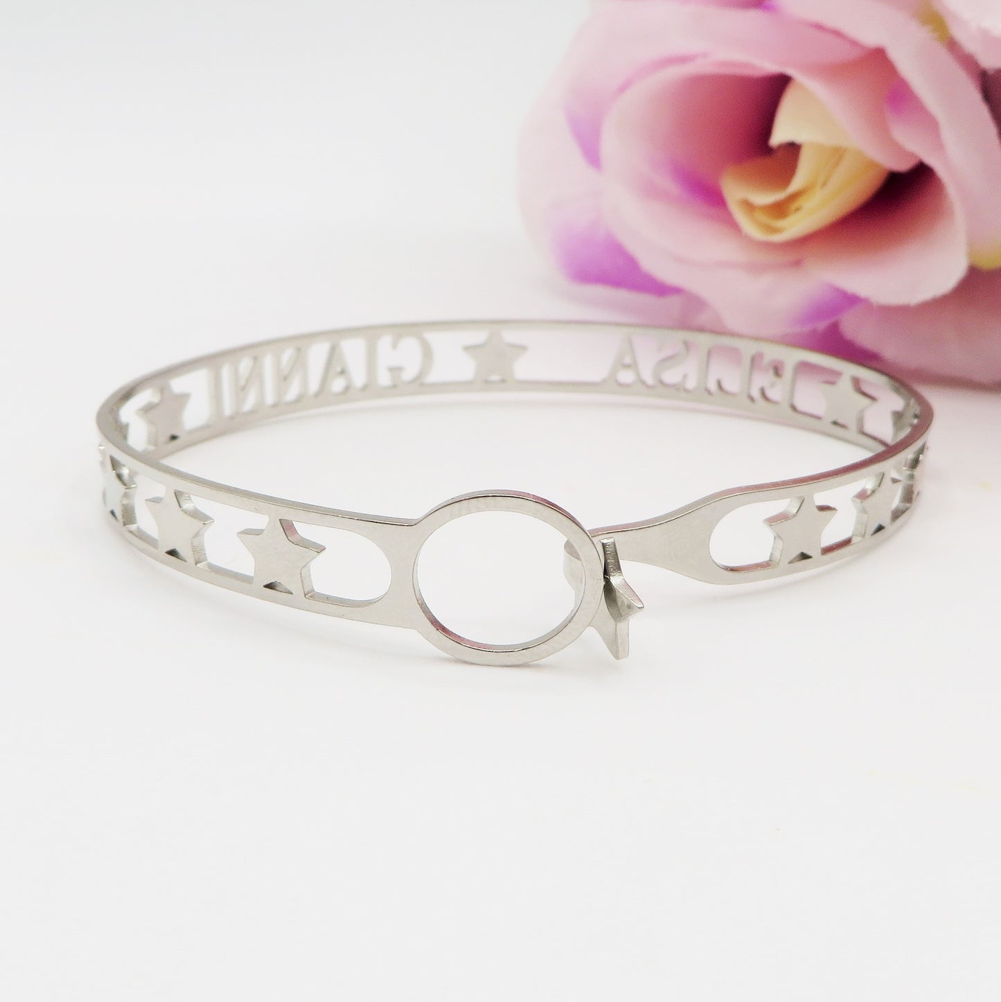 Bracciale MANETTA NOME PERSONALIZZATO in Acciaio Inossidabile