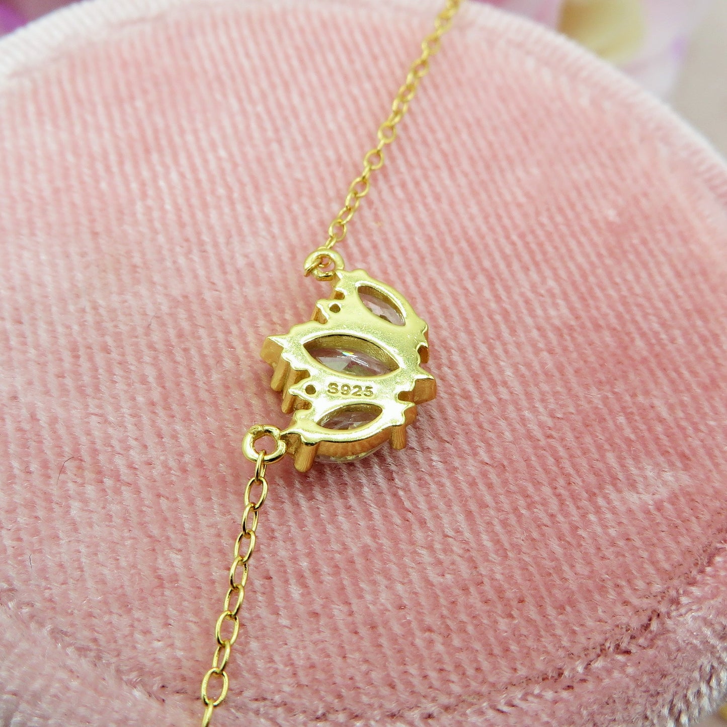 HAVEN ~ ARGENTO 925 ~ Collana con pendente in cubic zirconia