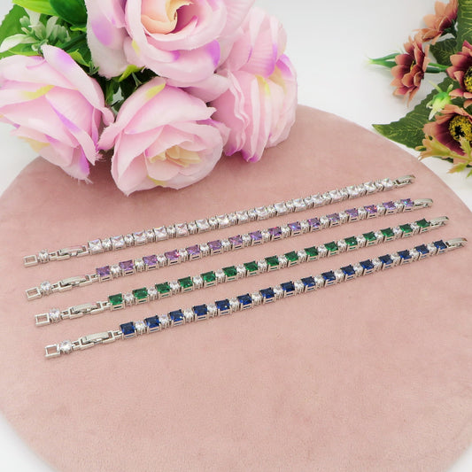 ARIANA - Bracciale Tennis con Cubic Zirconia colours