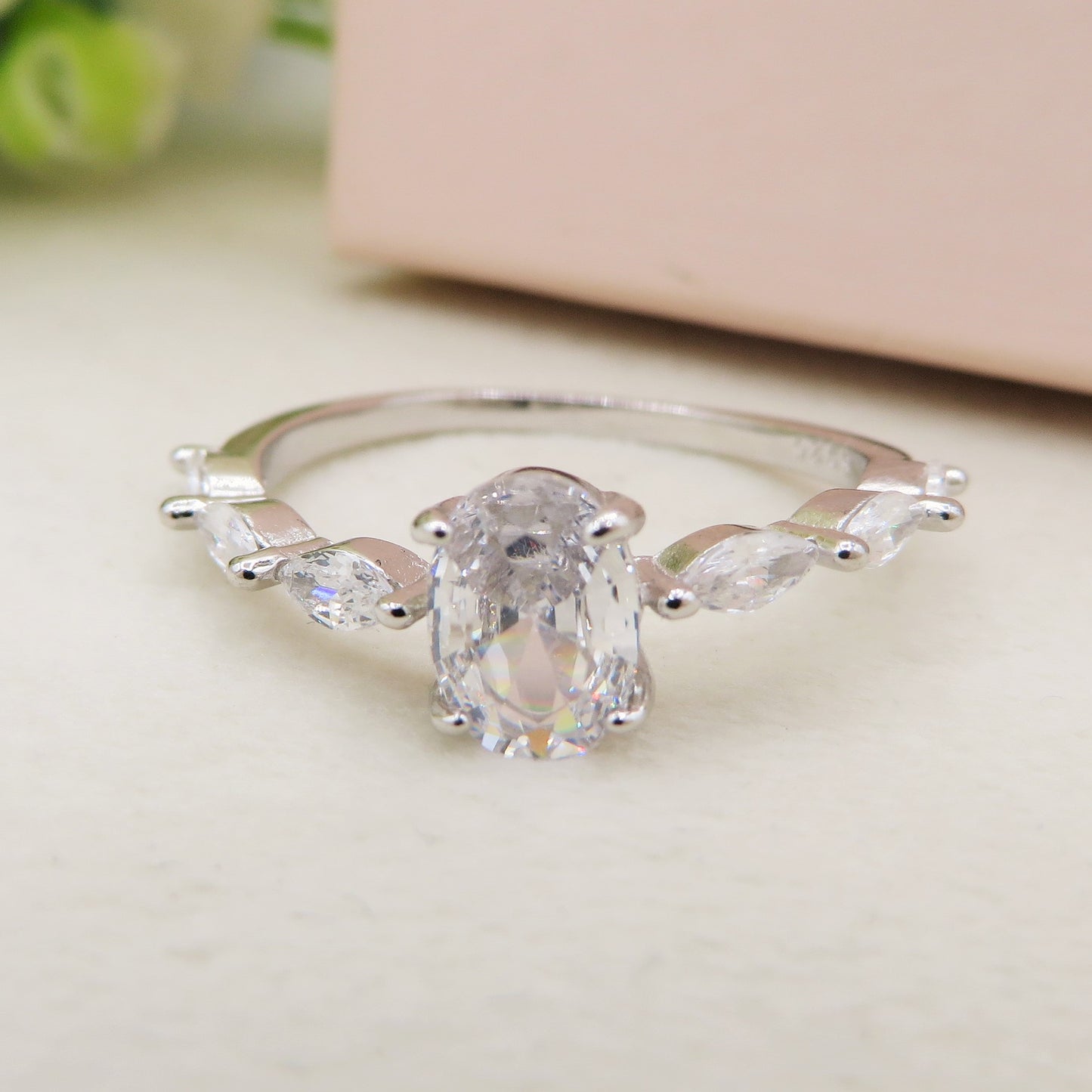 EDEN Anello in ARGENTO 925 ~ Anello con cubic zirconia