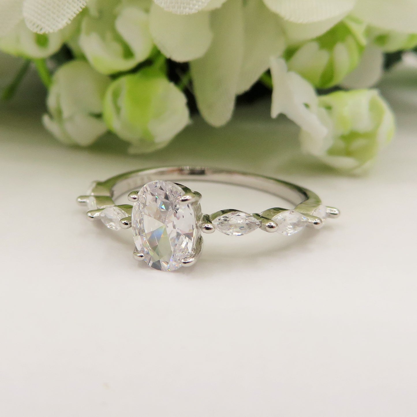EDEN Anello in ARGENTO 925 ~ Anello con cubic zirconia