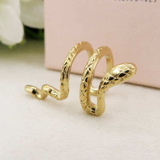 EVE EARCUFF Snake ~ ACCIAIO Inossidabile orecchino Senza buco