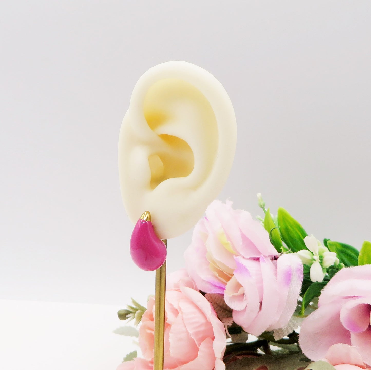 DROP SPRING COLOURS XS 2cm - ACCIAIO inossidabile ~ PAIO Orecchini goccia bombe' smaltati