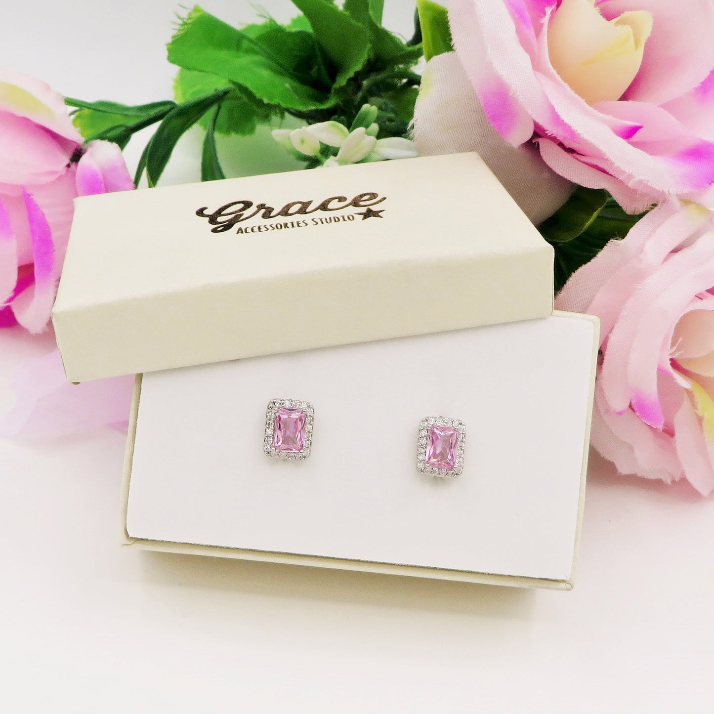 ARIANA - Orecchini a lobo con Cubic Zirconia