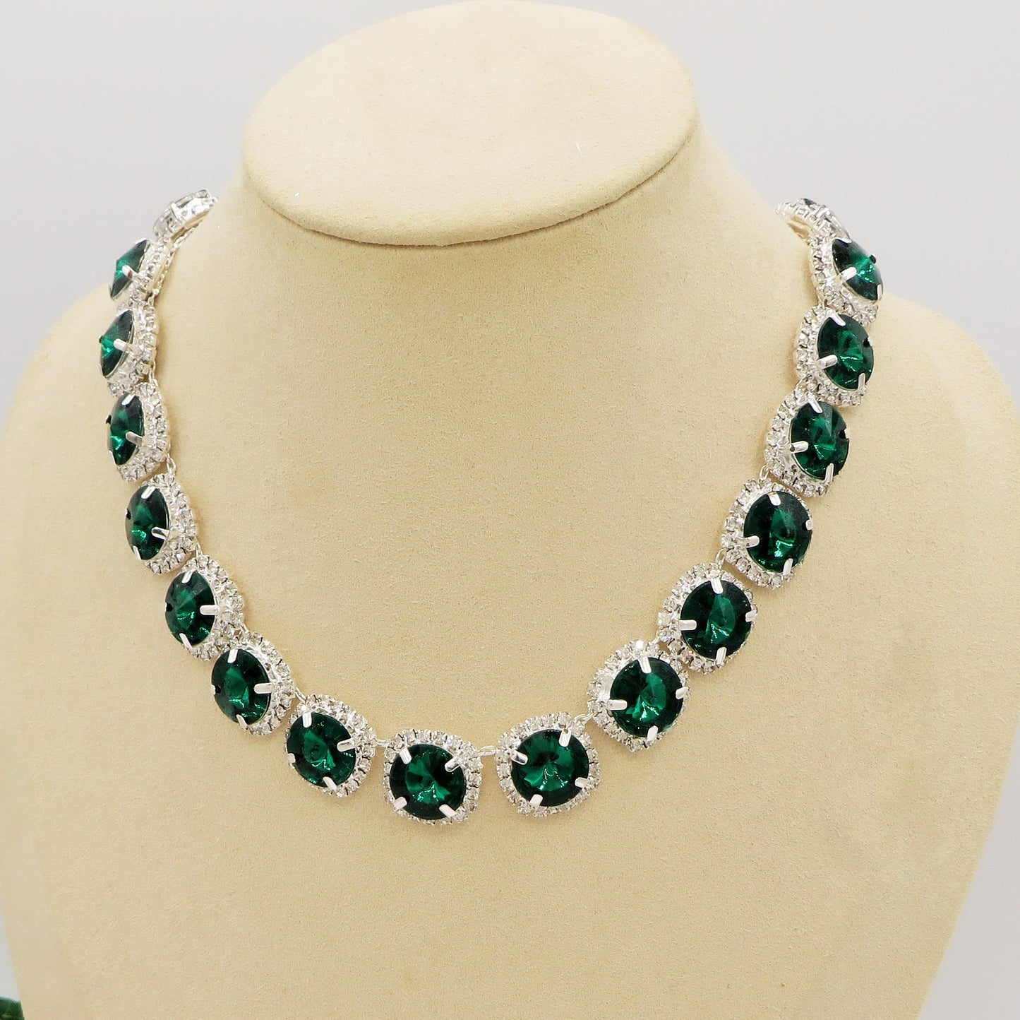 DELILAH COLOURS Collier Tennis - Collana con Cubic Zirconia rotondi