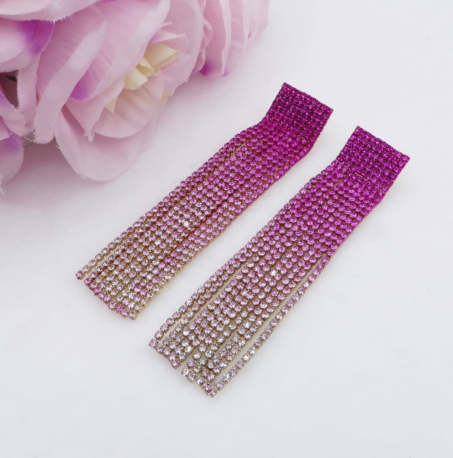 DESTINY ~ Orecchini a cascata in Cubic Zirconia