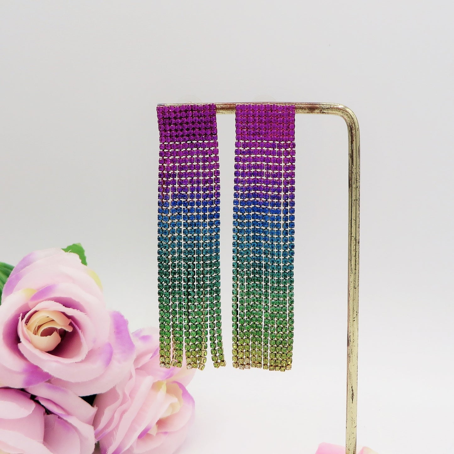 DESTINY ~ Orecchini a cascata in Cubic Zirconia