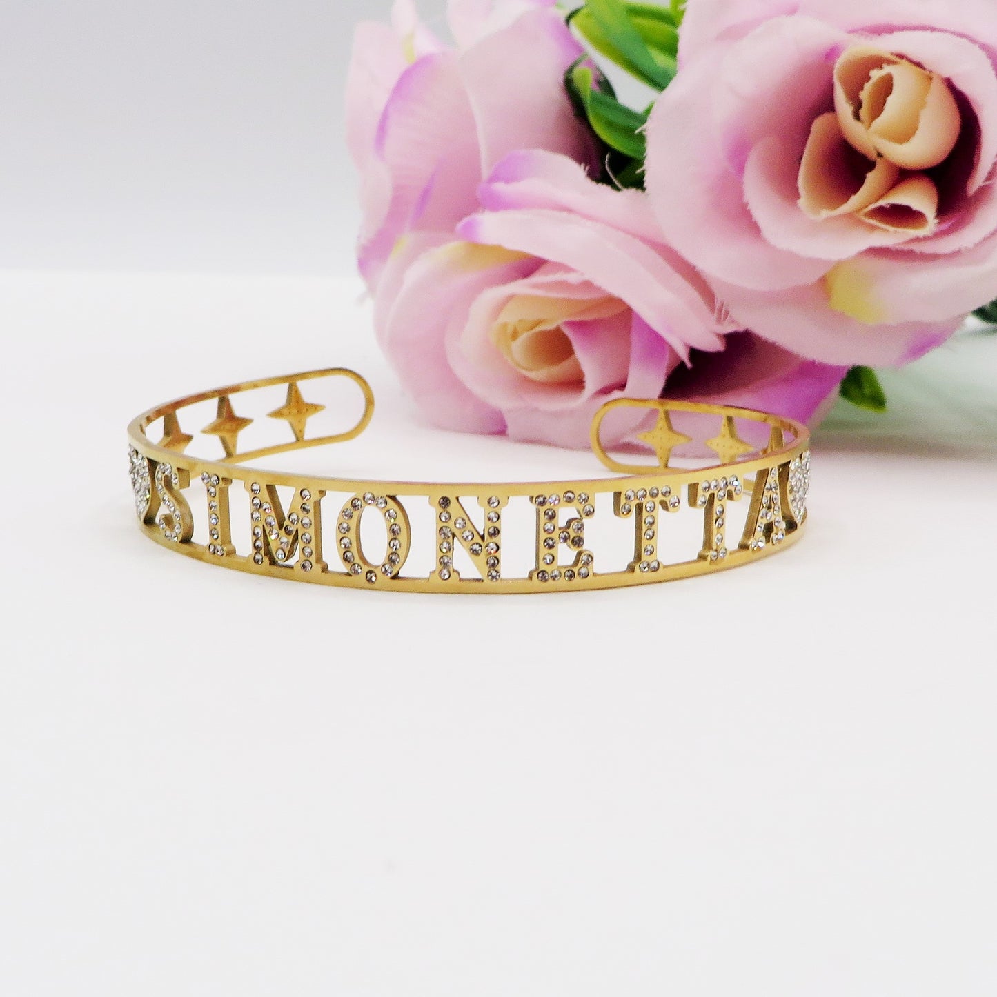 Bracciale BRILLIANT - NOME PERSONALIZZATO in Acciaio Inossidabile