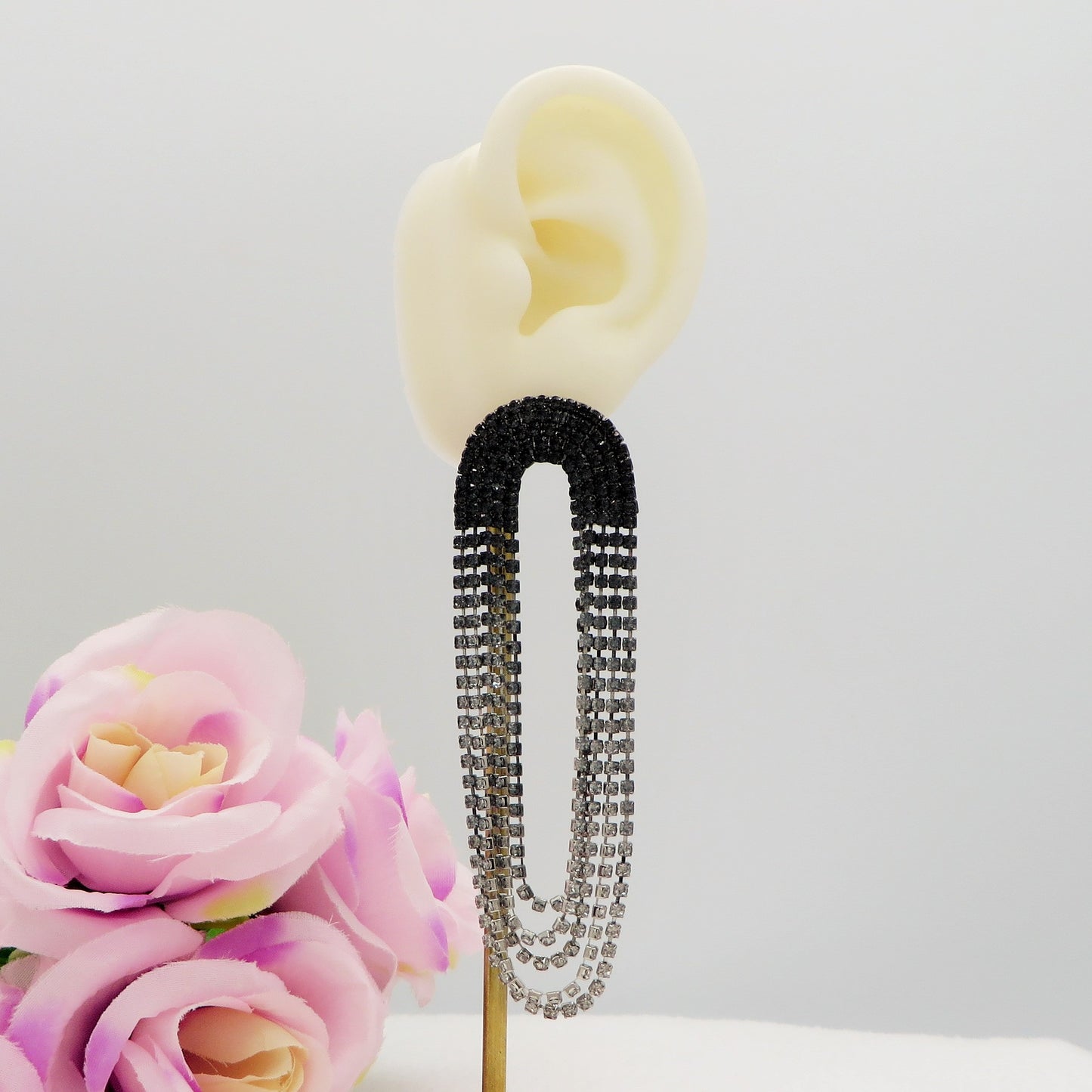 GABRIELLE ~ Orecchini a cascata in Cubic Zirconia
