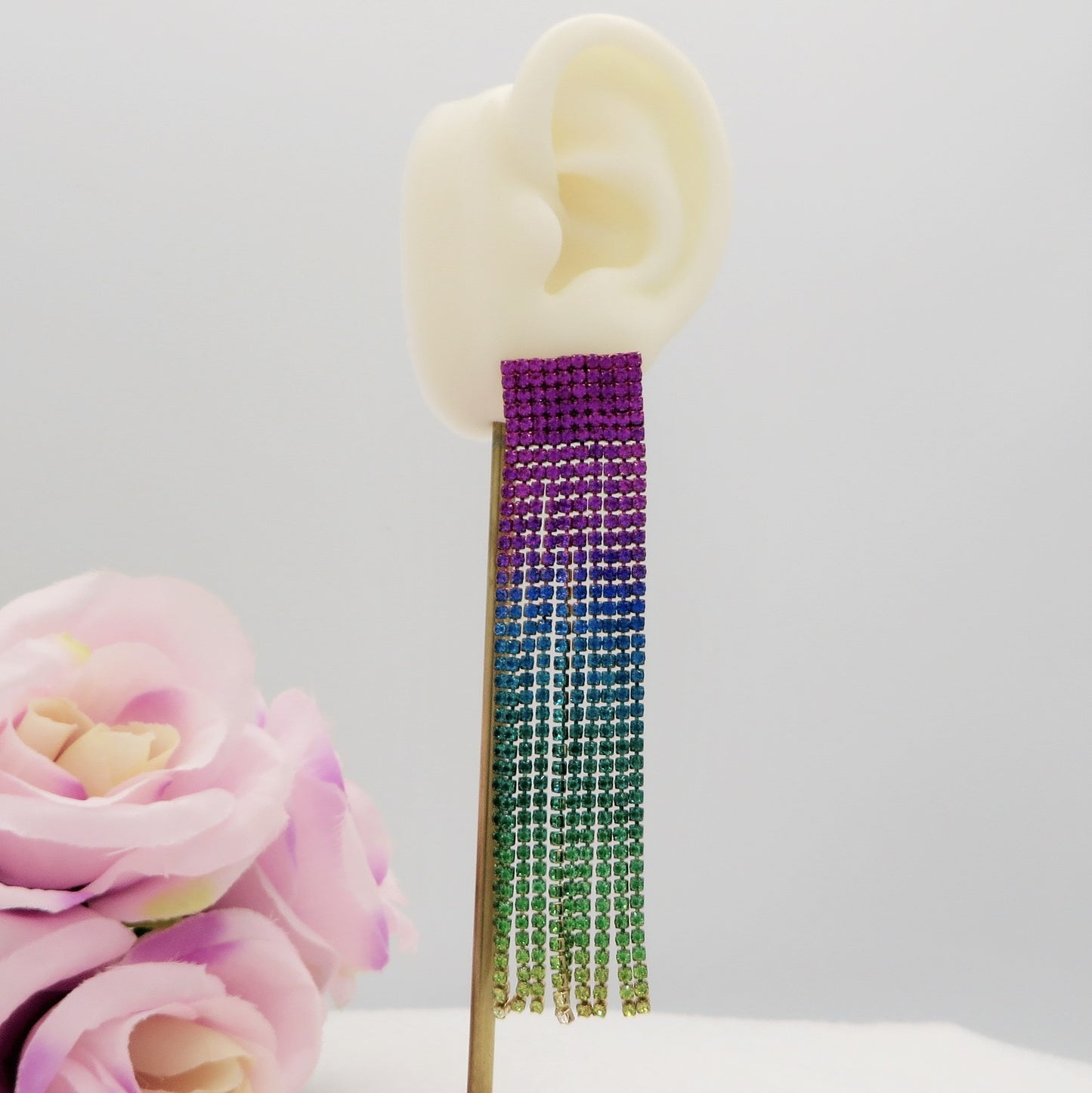 DESTINY ~ Orecchini a cascata in Cubic Zirconia