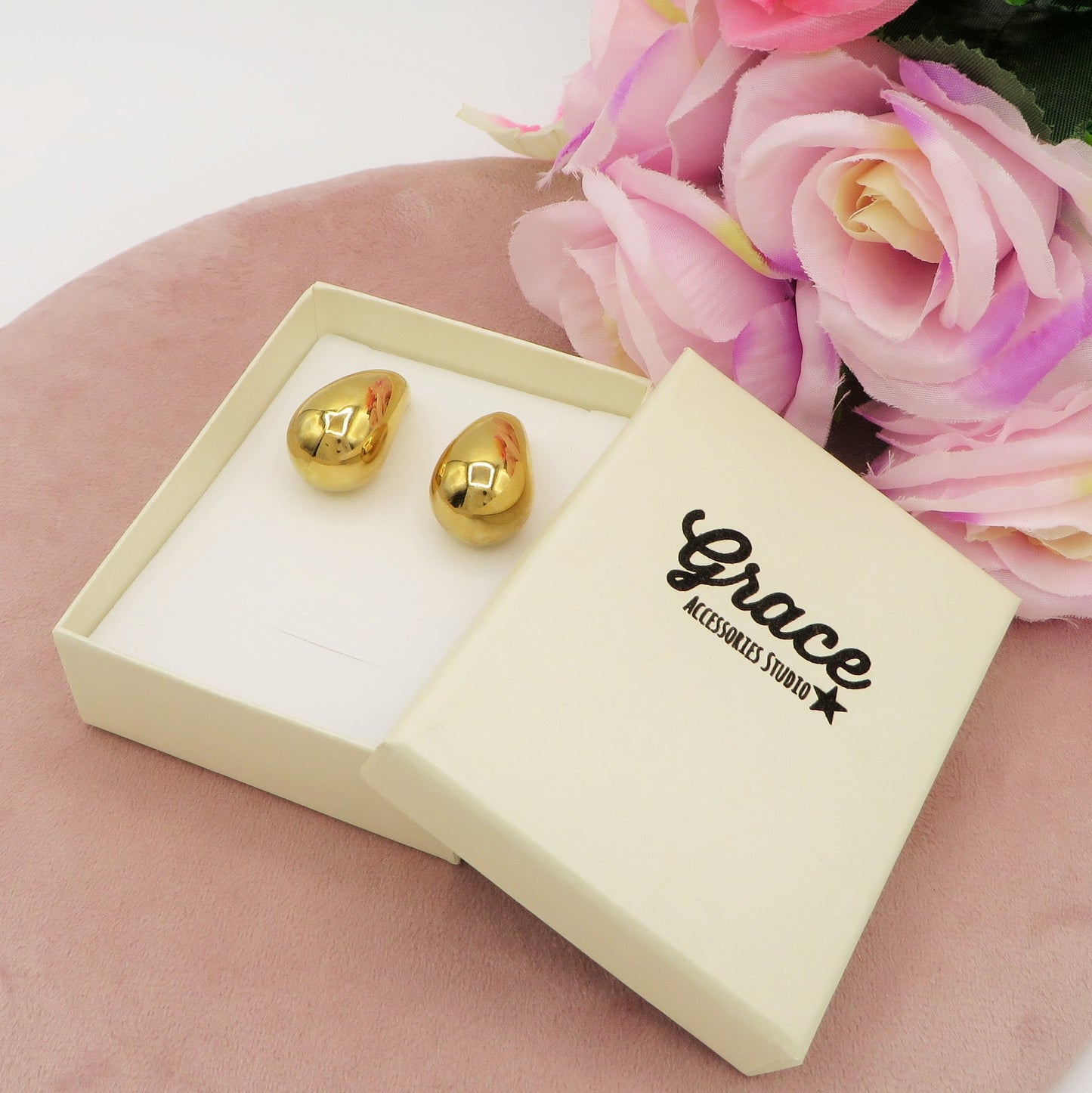 DROP - ACCIAIO INOSSIDABILE ~ Paio Orecchini goccia bombe'