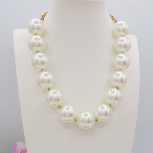 MAXI PEARL - Collana perle XL girocollo