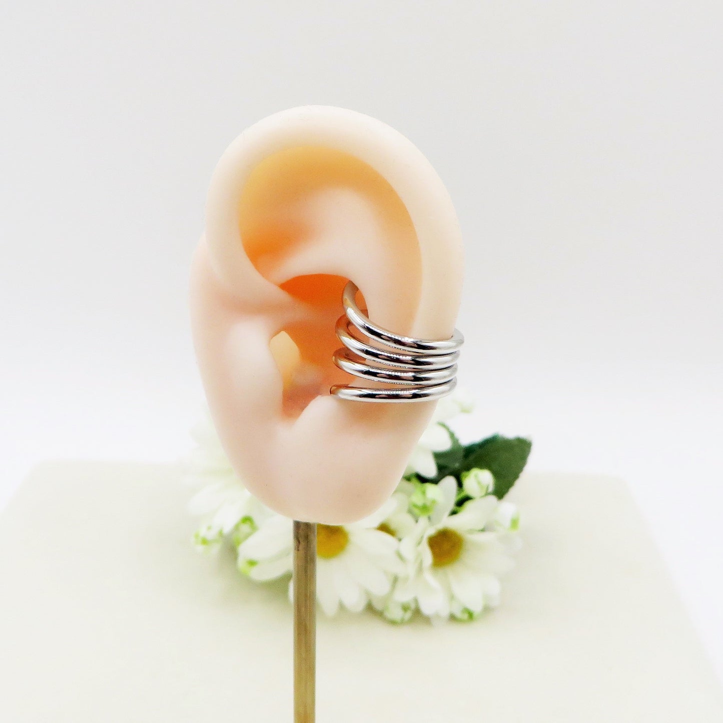 LILITH EARCUFF MULTIPLO ~ ACCIAIO Inossidabile orecchino Senza buco