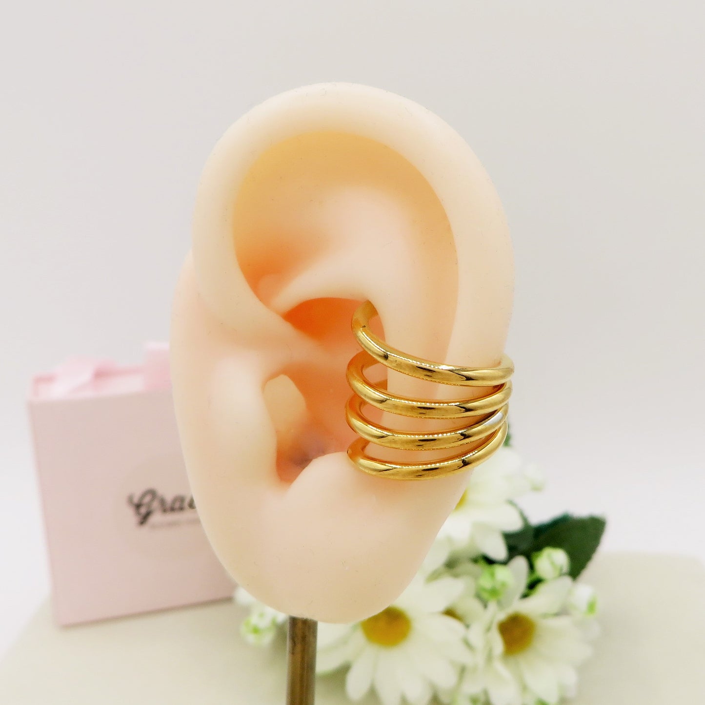 LILITH EARCUFF MULTIPLO ~ ACCIAIO Inossidabile orecchino Senza buco